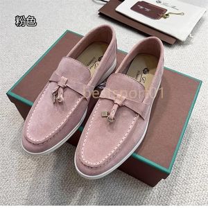 LP piano loafers dames heren kleding schoenen it ontwerper luxe mode mannen zakelijk lederen plat lage top suède koe leer oxfords casual mocassins luie schoen 35-45 b3