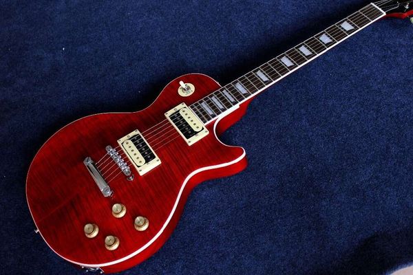 LP Standard Red Tiger Match Guitare Guitare pêche Blossom Body Body Rose Wood Forfard