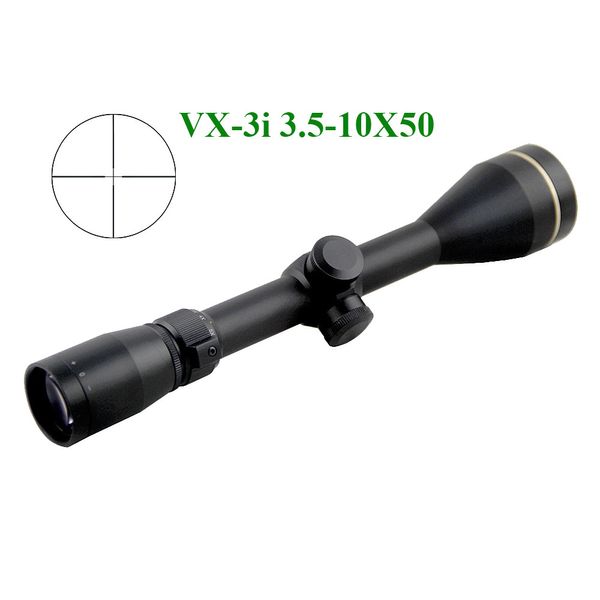 LP VX-3i 3.5-10X50 Portée longue portée Mil-dot Parallax Optique 1/4 MOA Rifle Hunting Sight Entièrement Multi Coated Sight Grossissement Réglage