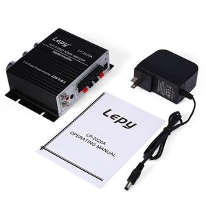 Freeshipping LP2020A versterker Lepy LP-2020A HIFI digitale stereo-versterker met overstroombeveiliging met infrarood afstandsbediening