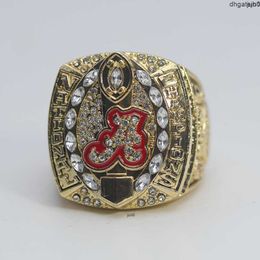 Lpbp Designer Bague commémorative Anneaux 2015 Ncaa Alabama Red Tide University Championship Ring 4ah3 Aa27