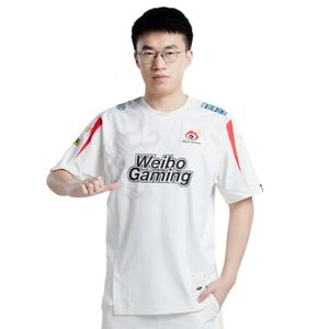 Lpl wbg jersey lol weibo gaming theshy xiaohu karsa licht frisse witte t shirts e-sport uniform vrouwen mannen kleding 240509