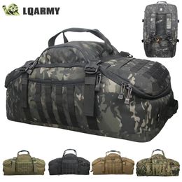 LQARMY 40L 60L 80L Hombres Ejército Deporte Gimnasio Bolsa Militar Táctico Mochila impermeable Molle Camping Mochilas Deportes Bolsas de viaje 240111