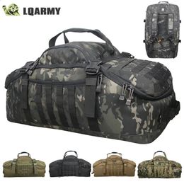 LQARMY 40L 60L 80L Men Ejército Sport Gym Gym Bag Tactical Tactical Water Waterpack Molle Camping Mochilas Sports Travel Bols240417