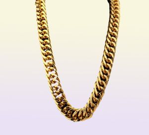 LQL Aluminium 18K Vergulde Extracoarse 26cm Overdreven Lange Kettingen Ketting Hip Hop Sieraden Hipster Mannen Kettingen 33713066128