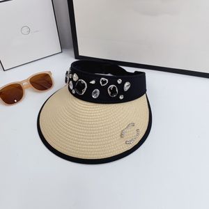 LS Caps à sacs à sacs à sacs de seau Designer C-letter le chapeau de chaîne de paille Visors de chapeau en diamant pour hommes pour hommes