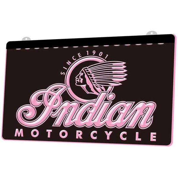 LS087-Indian Motorcycle Services Logo Neon Light Sign Decor Livraison gratuite Dropshipping Vente en gros 8 couleurs au choix 123