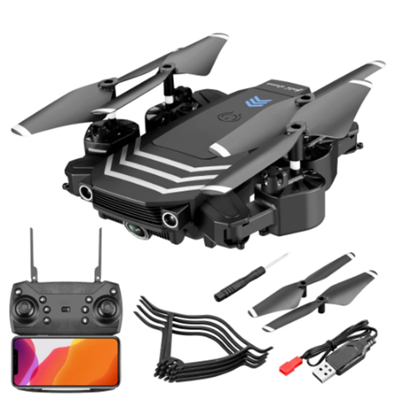 LS11 Katlanabilir RC Drone ile 1080 P 4 K HD Kamera Mini Quadocopter Optik Akış Çift Kameralar Drone Noel Boy Oyuncakları