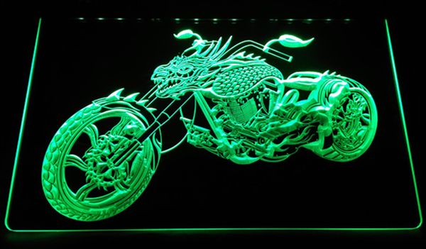 LS2367 LED Strip Lights Sign Dragon Motorcycle Sales Services 3D Gravure Free Design Wholesale Retail