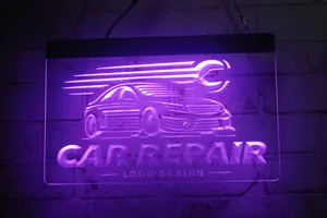 LS2726 LED Strip Lights Sign Car Repair 3D Gravure Free Design Wholesale Retail