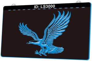 LS3000 Eagle 3D Engraving LED Light Sign Wholesale Retail