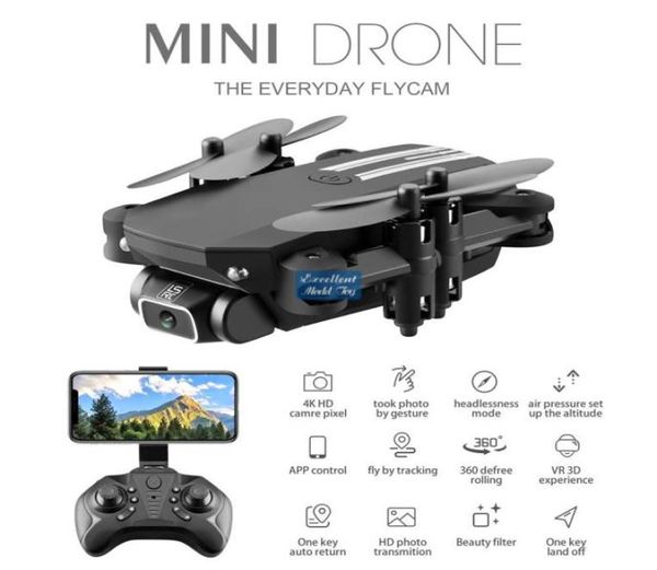 LSRC 4K HD WiFi FPV Mini Toy de dron Tomado PO por trayectoria de gesto Flote de belleza Filtro de belleza Altitud de altitud 360 ° Flip 36678757