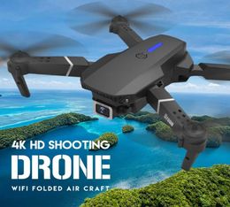 LSRC E525 Pro RC Drone Automatique Évitement d'obstacles grand angle HD 4K double caméra WiFi Controlable Quadable Pliable Copter Dron1864310