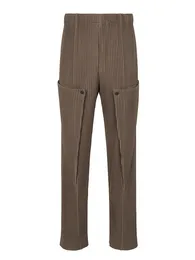 LSSEY Pantallas de pantalones para hombres Miyake Plepleted Pocket Designer Diseñador de carga Ropa de negocios Casual Legal 626