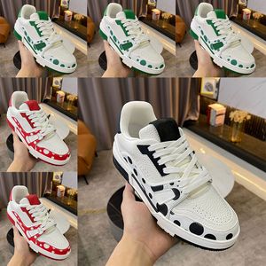 Ltaly designer Trainer Sneaker Womens Mens Art Infinity Dots motif Fashion Low Top Shoe Platform Leather Rubber Sole Hommes Femmes Outdoor Walking Designer shoes