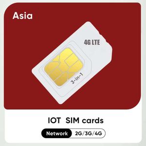 Carte SIM de données LTE 6 go, suivi Iot cellulaire M2M, collier 4G, caméra GPS, appareil partagé, utilisation universelle dans les pays asiatiques