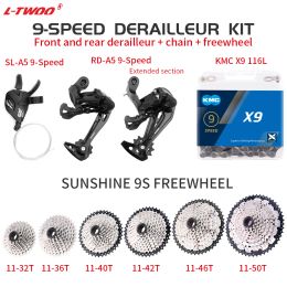 LTWOO A5 9 Speed Groupset 9V SHIFTER DERAULLEUR MTB 9S TRIGGER 32T 36T 40T 42T 46T Cassette de montant de montagne