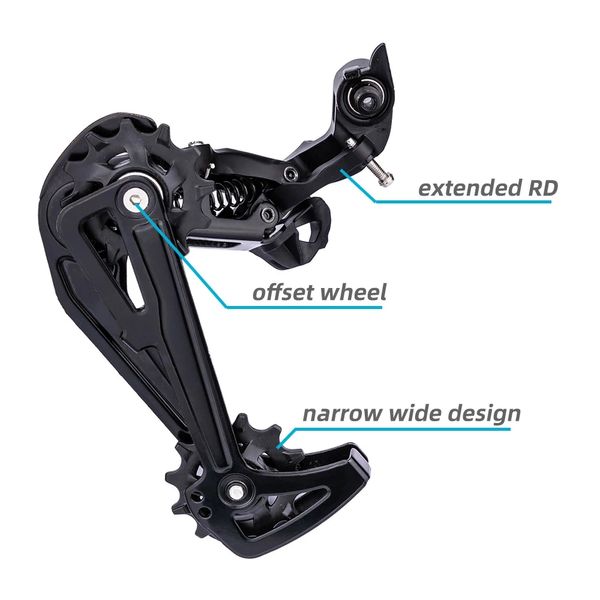 LTWOO A7 10 SHIFTER Groupset MTB Bike 1x10 Speed Trigger Lever Derailleur Interrupteurs compatibles SRAM Shimano Max-52T