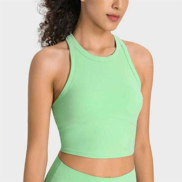 Débardeur de Yoga résistant aux chocs pour femmes, soutien-gorge de sport, course à pied, Fitness, vêtements de sport, chemises 312b, LU-001