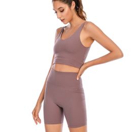 lu-008 Short de Yoga de sport pour femmes Fitness taille haute mince séchage rapide respirant haute élasticité Nylon matériel pantalon lu lu femmes