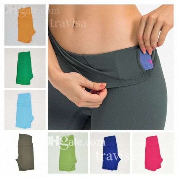 LU-01 Aligner été femmes sport Yoga Shorts équitation taille haute Gym pantalons d'entraînement course ascenseur taille bout à bout pantalons courts d2Fz #