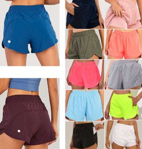 LU-0160 Yoga-outfits voor dames Hoge taille shorts Oefening korte broek Fitnesskleding Meisjes Hardlopen Elastisch Sportkleding voor volwassenen Gevoerd dfydy