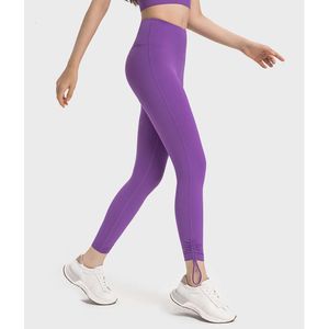 Pantalons de Yoga pour femmes, Leggings de Sport respirants avec cordon de serrage, vêtements d'exercice, collants décontractés, LU-021