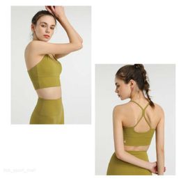 Ropa de yoga a prueba de golpes Ropa interior hermosa para la espalda Sujetadores de yoga para mujer Fitness Deportes Correr Chaleco Belleza Entrenamiento de espalda Danza Sujetador elástico Lencería ajustada Gimnasio