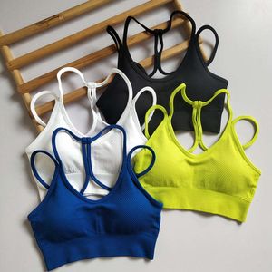 LU-080 Sujetador de Yoga parte de atrás bonita, camisetas sin mangas deportivas, chaleco de Fitness para correr, ropa de entrenamiento para mujer, ropa interior superior