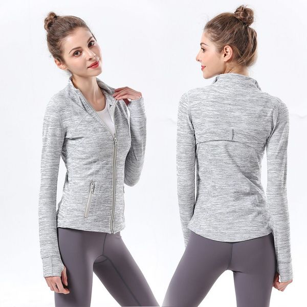 Lu-088 2024 Yoga femmes définir entraînement Sport manteau Fiess veste Sport séchage rapide vêtements de Sport haut solide fermeture éclair sweat Sportwear meilleure vente 334