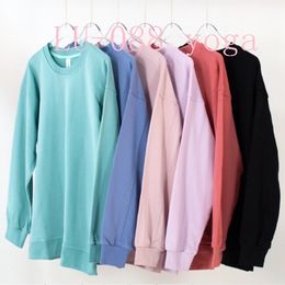 Lu-088 Perfect Oversized Dames Crewneck Sweatshirt Tops Streetwear 2022 Dames Baggy Sweater Sweatshirt Winter