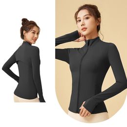 Chaqueta de yoga womenDefine entrenamiento deportivo chaqueta de fitness deportes deportes seco rápido top sólido cremallera