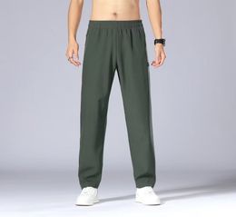 lu-11 Pantaloni da yoga Limoni Leggings allineare Pantaloni da uomo Abbigliamento da yoga Sport Asciugatura rapida con coulisse Tasche da palestra Pantaloni sportivi Pantaloni da uomo Casual Elastico in vita designer