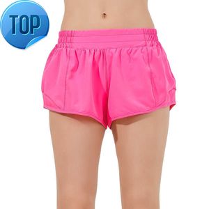 lu-16 Summer Track That 2,5 pouces Hotty Hot Shorts Lâche Respirant Séchage rapide Sport Pantalon de yoga pour femmes Jupe Polyvalente Décontracté Poche latérale Gym Sous-vêtementsh5