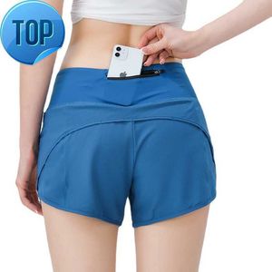 lu-17 Damen Sport Hotty Hot Shorts Casual Fitness Yoga Leggings Lady Girl Workout Gym Unterwäsche Laufen Fitness mit Reißverschlusstasche