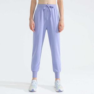 Pantalon de survêtement ample et Slim pour femmes, tenue de Yoga, drapé, séchage rapide, Fitness, course à pied, danse, garde du corps, lu-21