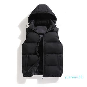 LU-2980 Tenue pour hommes Vestes d'extérieur à capuche Parkas Gilet Veste Tops Dames Manteaux d'extérieur Manteau d'hiver Casual Cardigan chaud Détachable333