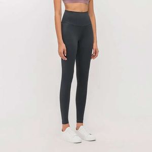 Lu-32 Matériel nu femmes pantalons de Yoga couleur unie sport vêtements de sport Leggings taille haute élastique Fitness dame ensemble collants travail 16