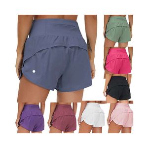 LU-33 Yoga Shorts pantalons chauds Hotty Pocket Speur rapide à sec