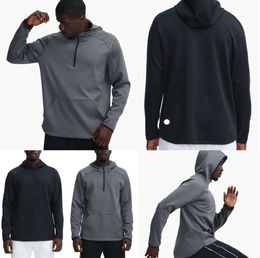 Lu- 372 hommes Sweats à capuche extérieurs Pullover Sports à manches longues Yoga Wrokout Tentigs pour hommes Vestes en vrac Training Fitness Fashion Clothing 346565