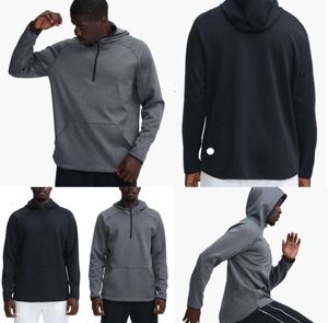 Lu- 372 Men Hoodies Outdoor Pullover Sports Lange Mouw Yoga Wrokout Outfit Mens Loose Jackets Training Fitness Fashion Clothing 346566