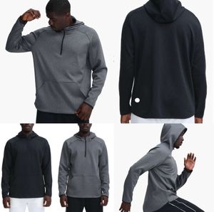 Lu- 372 Men Hoodies Outdoor Pullover Sports Lange Mouw Yoga Wrokout Outfit Mens Loose Jackets Training Fitness Fashion Clothing 346565
