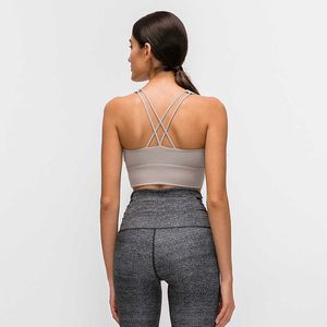 Sexy Women Sports Bra Top LU-79 Female HollowOut Sleeveless Fitness Gym Running Yoga Vest Tank Crop Top Activewear Brassiere