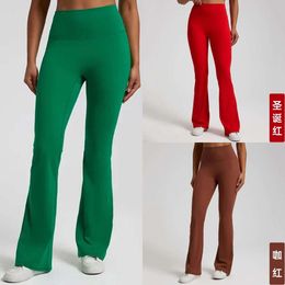 LU Align Align Pantalon de faible hauteur Align les leggings féminins Flare Femmes Outdoor Hip Lift Sports Pantalon Fitness Dance Lam Jogger Pater