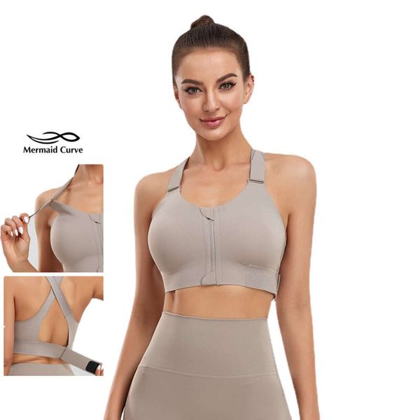 Lu Align Bras Bras Gym Fitness Athletic Mujeres Sujetadores deportivos Medias Crop Top Chaleco de yoga Cremallera frontal Tallas grandes Ropa interior para correr Lemon Sports 2024