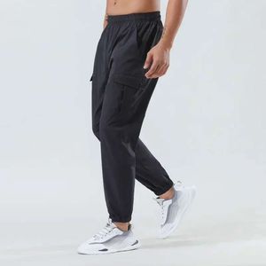 LU Align Leggings Men's Pant Sports Spring Outdoor Outdoor Love Woven Elastic Feet Fiess Casual Cargo Pantsworkout Gry Woman