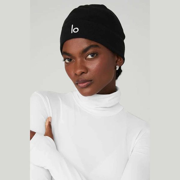 Lu Align Citron Cachemire Yoga d'une Marque Performance Bonnet Polaire Extérieur Chaud Cyclisme Course à Pied Protection des Oreilles Casquette de Sport Gym Jogger Sports