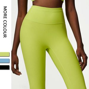 Lu Align Citron Legging Femmes Sensation Nue Taille Pantalon De Yoga En Nylon Doux Haute Extensible Slim Collants De Gymnastique De Course Vêtements D'entraînement Féminins