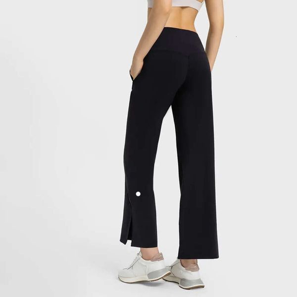 Lu Align Lemon Lu Commuter Loungeful Pantalon léger évasé Pantalon de yoga taille haute Pantalon de survêtement à jambes larges respectueux de la peau Pantalon évacuant la transpiration pour femme