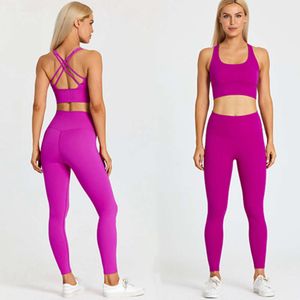 Lu Align Lemon Pieces Ensembles Femmes Élastique 2 Courir Serré Gym Bas D'entraînement Sport Collants Taille Haute Costumes De Sport Ensembles D'entraînement LL Lu Jogger